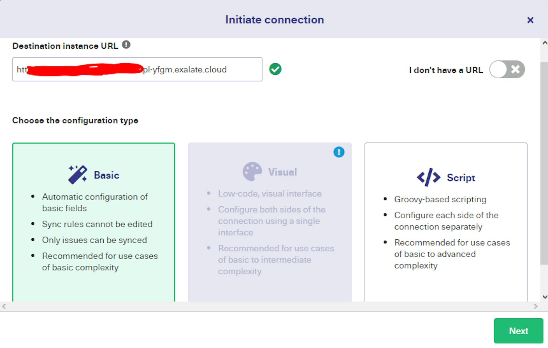 Modos de conexão Jira GitHub