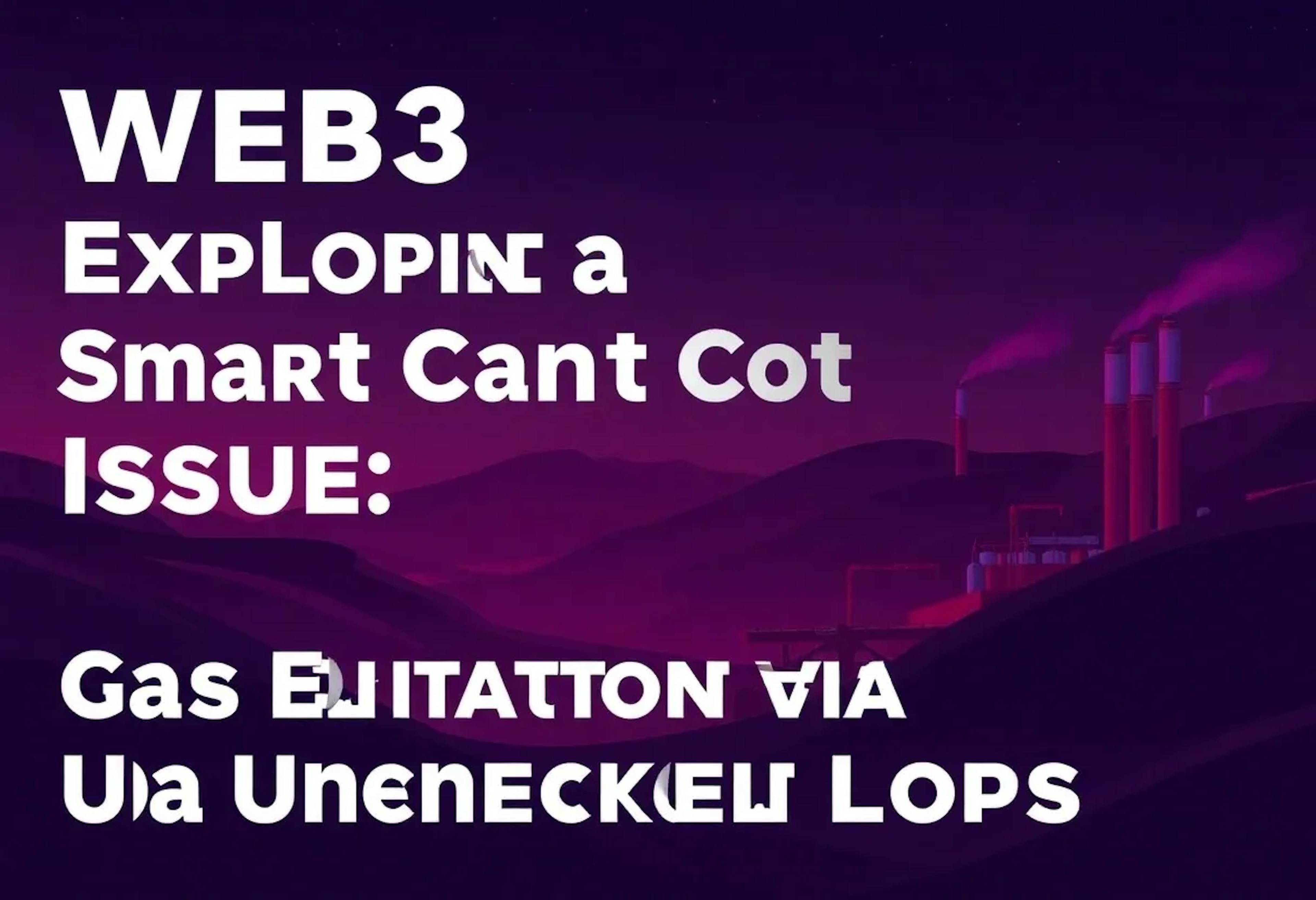 featured image - Exploring a Web3 Smart Contract Issue: Gas Exploitation via Unchecked Loops