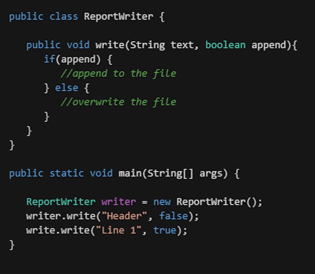 Code Snippet: Reflect the Details in Method Name