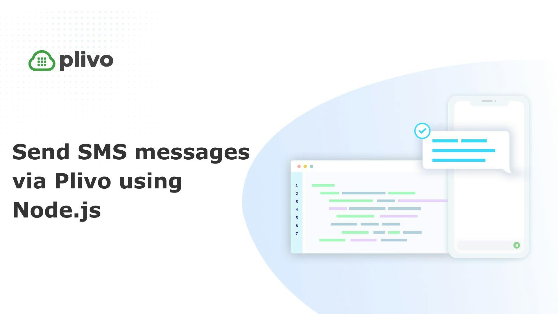 featured image - Using Plivo APIs For Sending SMS messages With Node.js