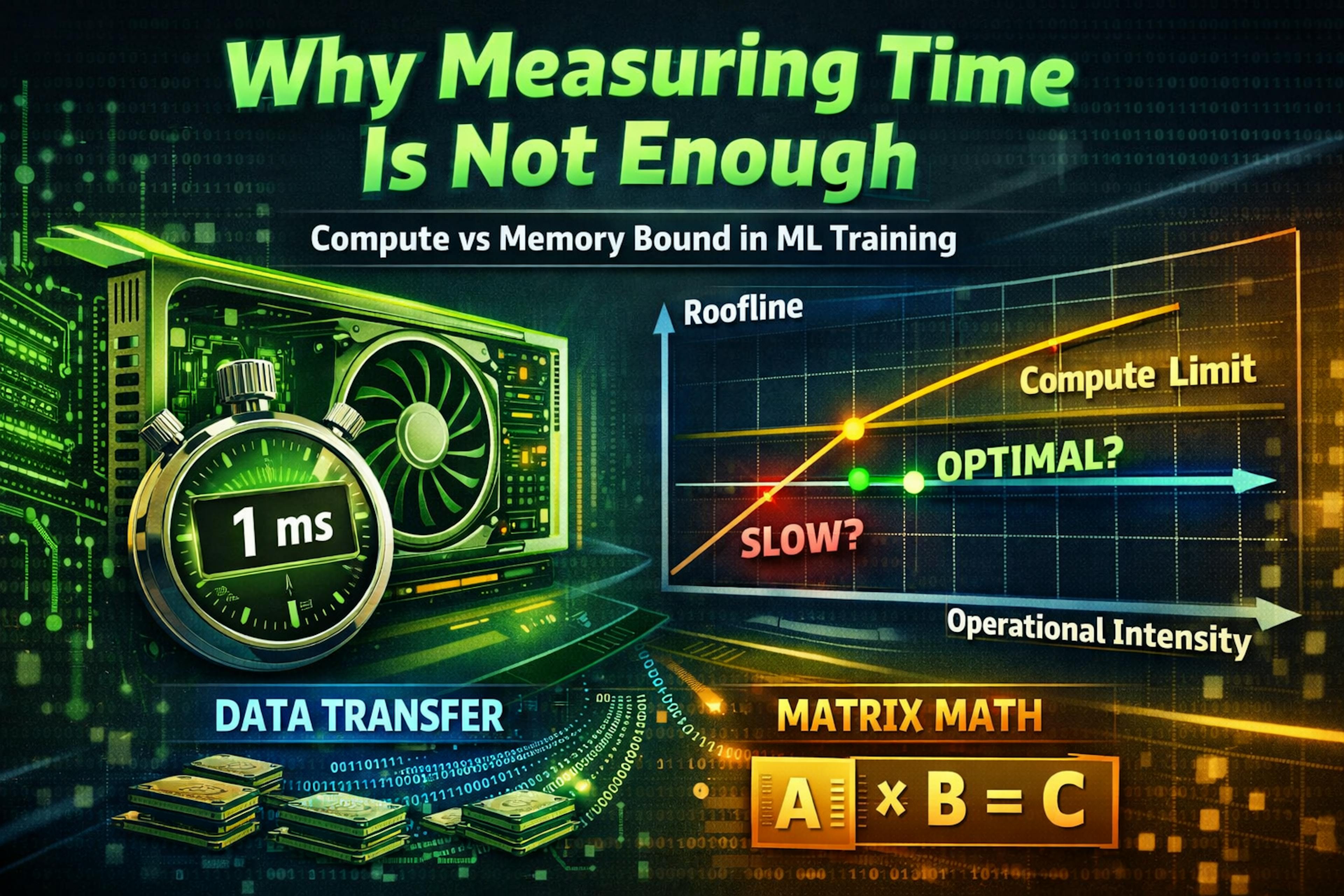 featured image - Why Measuring Time is Not Enough: a Practical Roofline Model for ML Training