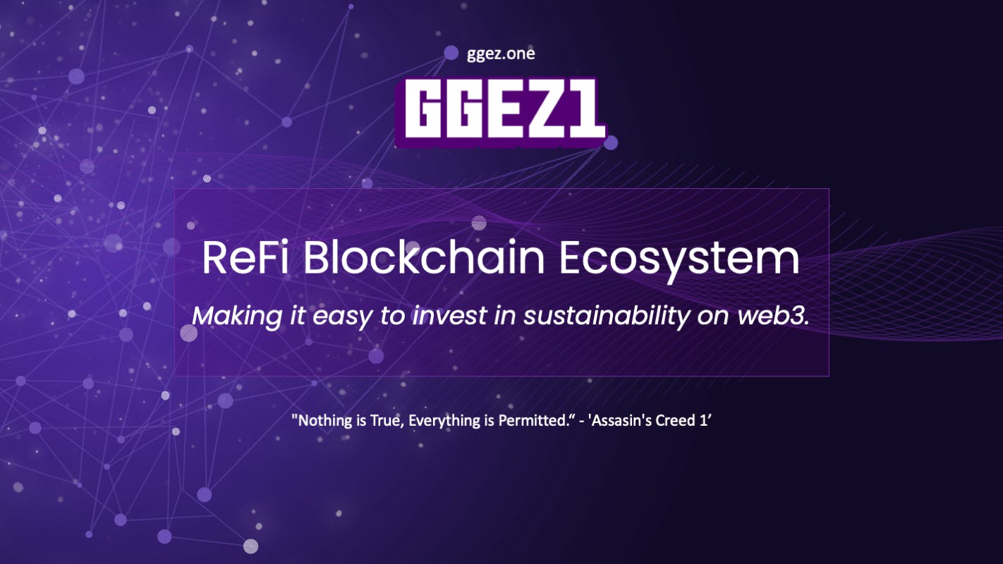 Web3 Just Got Greener: Meet GGEZ1, the Blockchain Betting Big on Sustainability