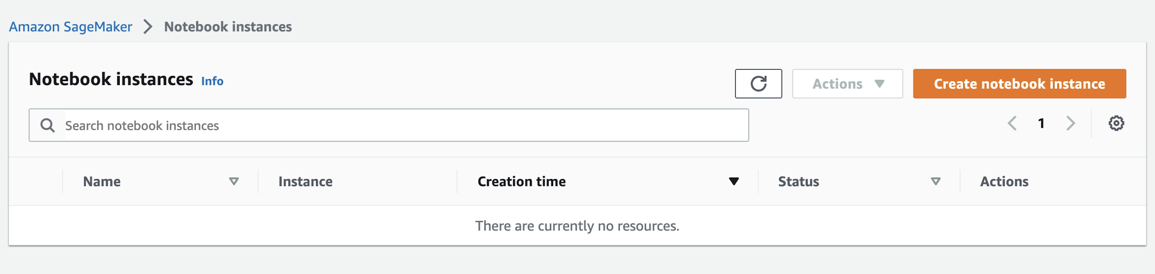 Create notebook instance. Image credit: Author