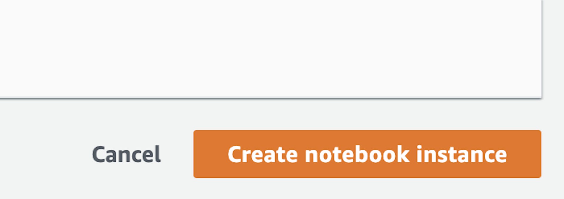 Create notebook instance. Image credit: Author