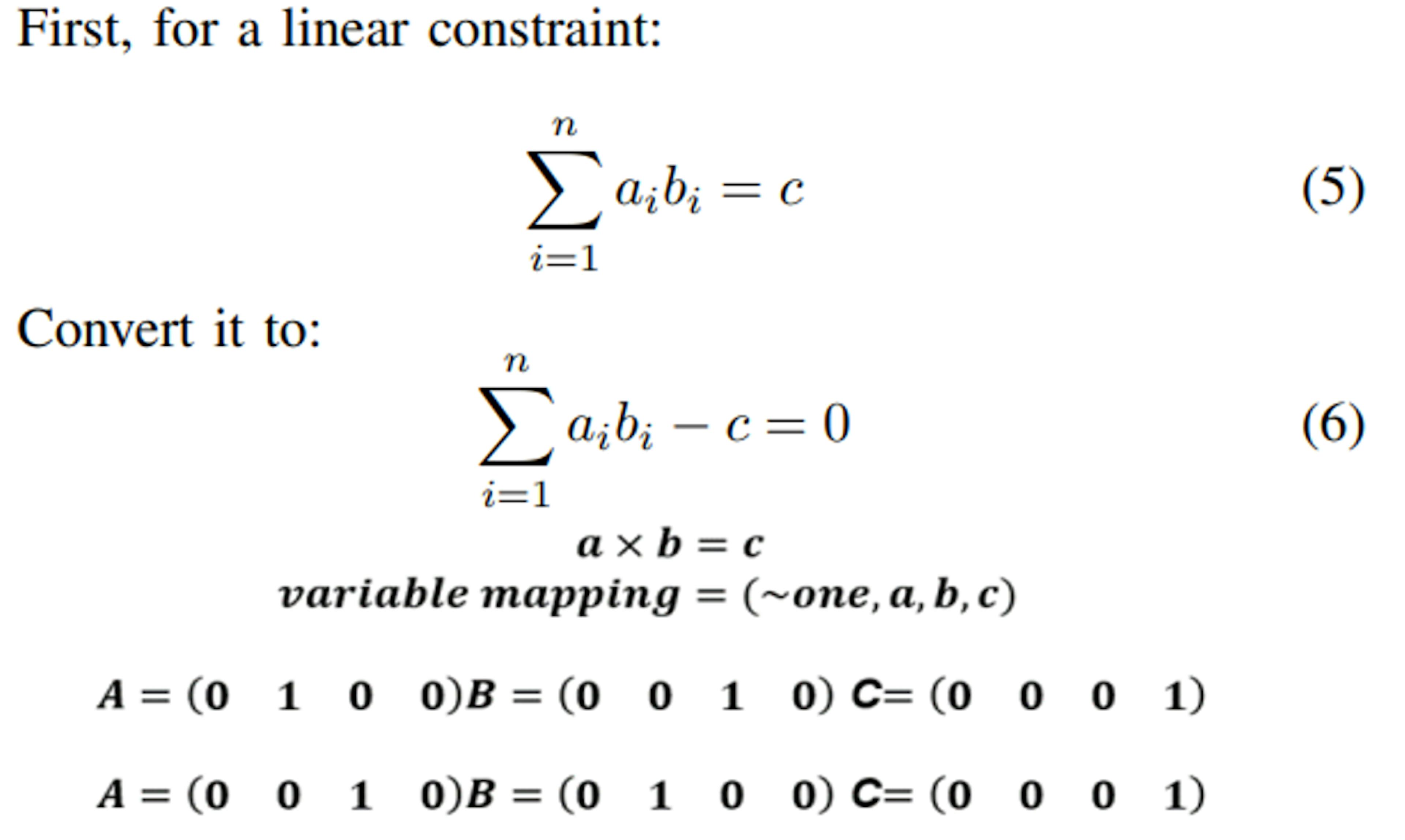 Fig. 9. Two equivalent expressions of a quadratic constraint.