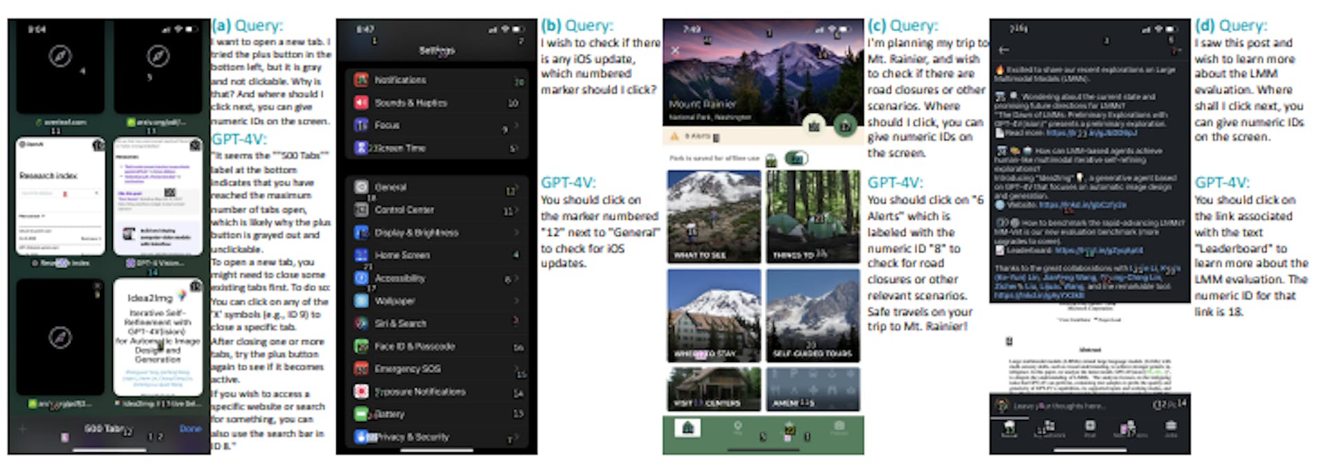 Figure 2: Localized action execution examples. Best viewed by zooming in on the screen.