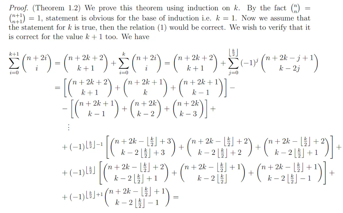 Exploring Hockey Stick Theorems: Proof of Results and References ...