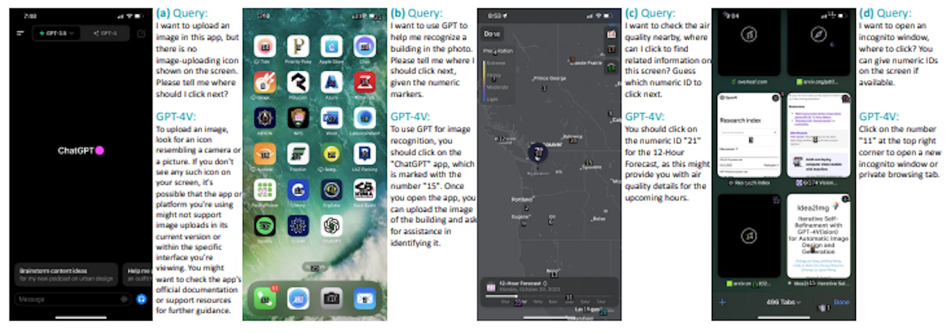 Figure 3: Representative failure cases in iOS screen navigation. Best viewed by zooming in on the screen.