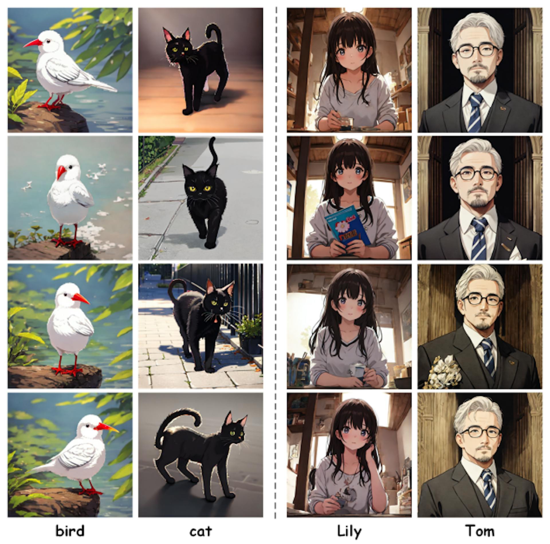 Figure 10: Character images generated by our AutoStory.
