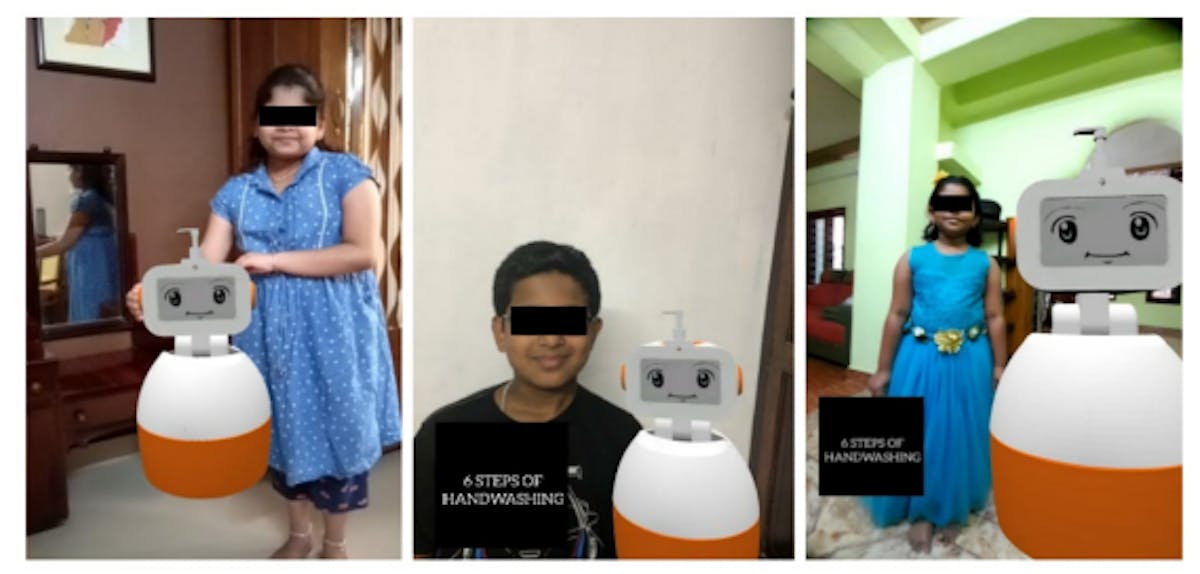 Fig. 6: Children’s AR experience with HakshE.