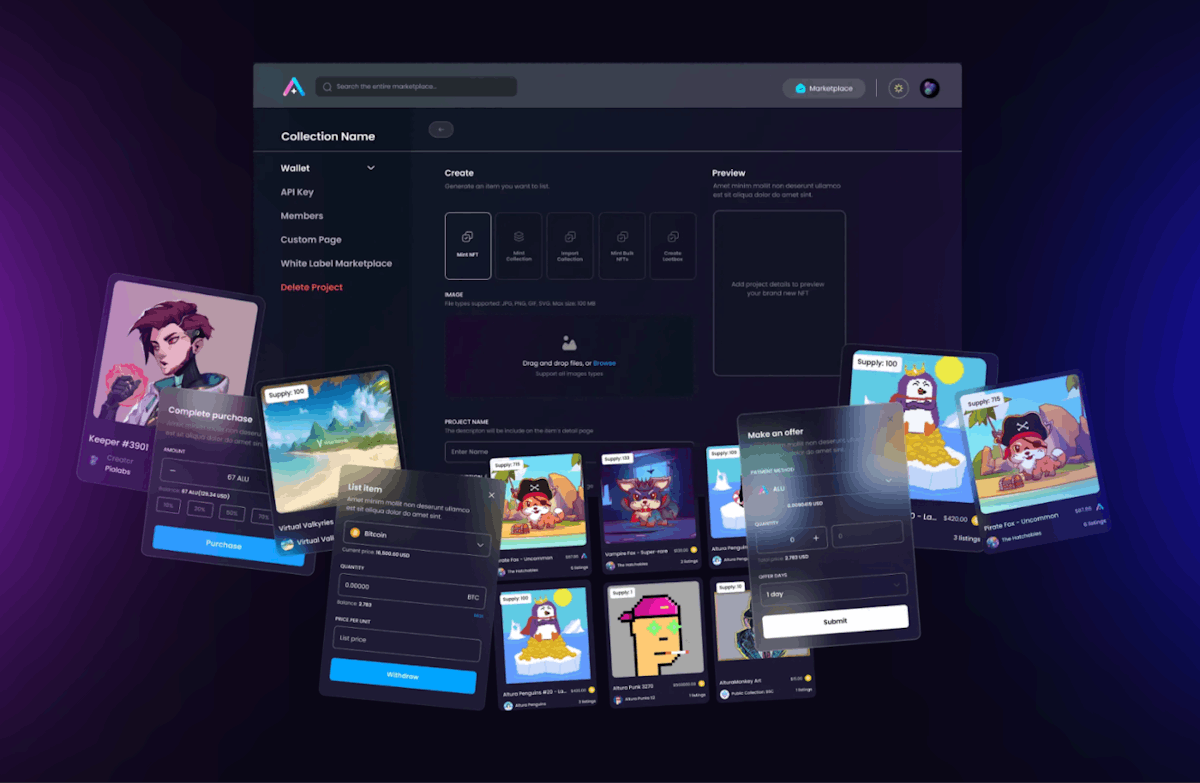 featured image - Web3 Gaming and NFTs: Altura's Custom White Label Marketplace Solution