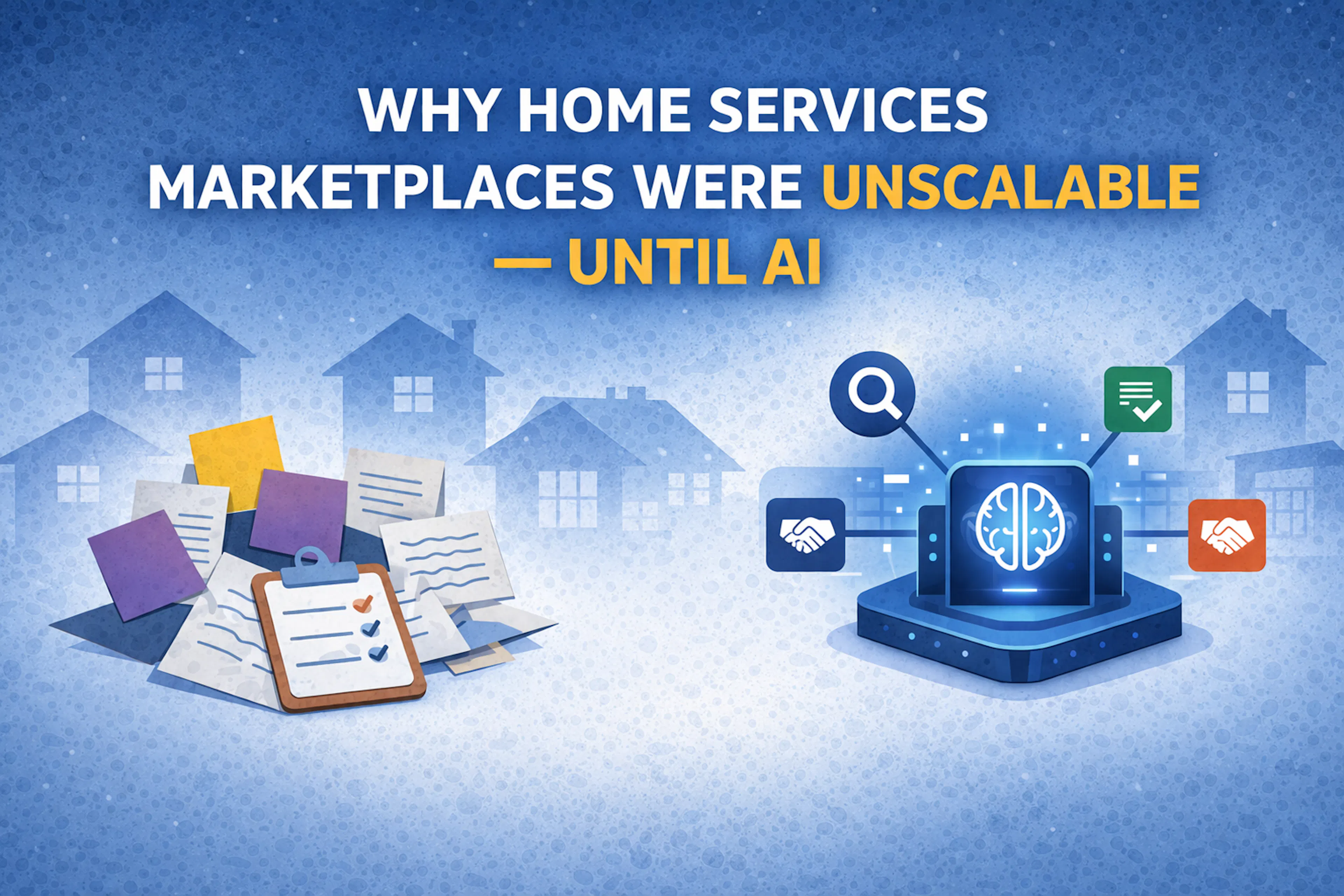 featured image - Why Home Services Marketplaces Were Unscalable – Until AI
