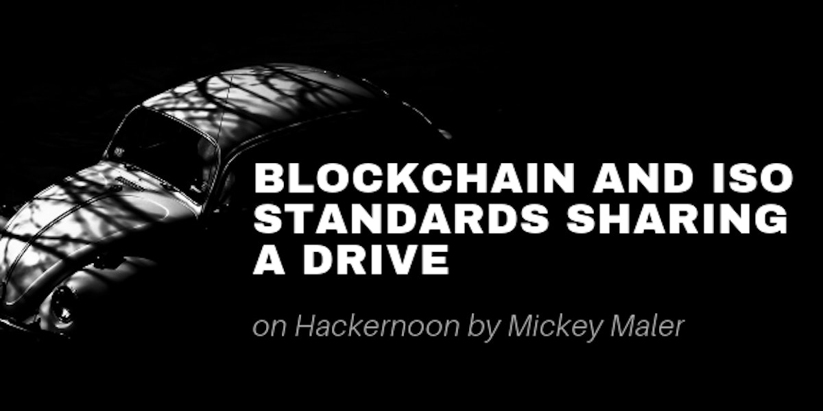 featured image - Blockchain and ISO sharing a drive
