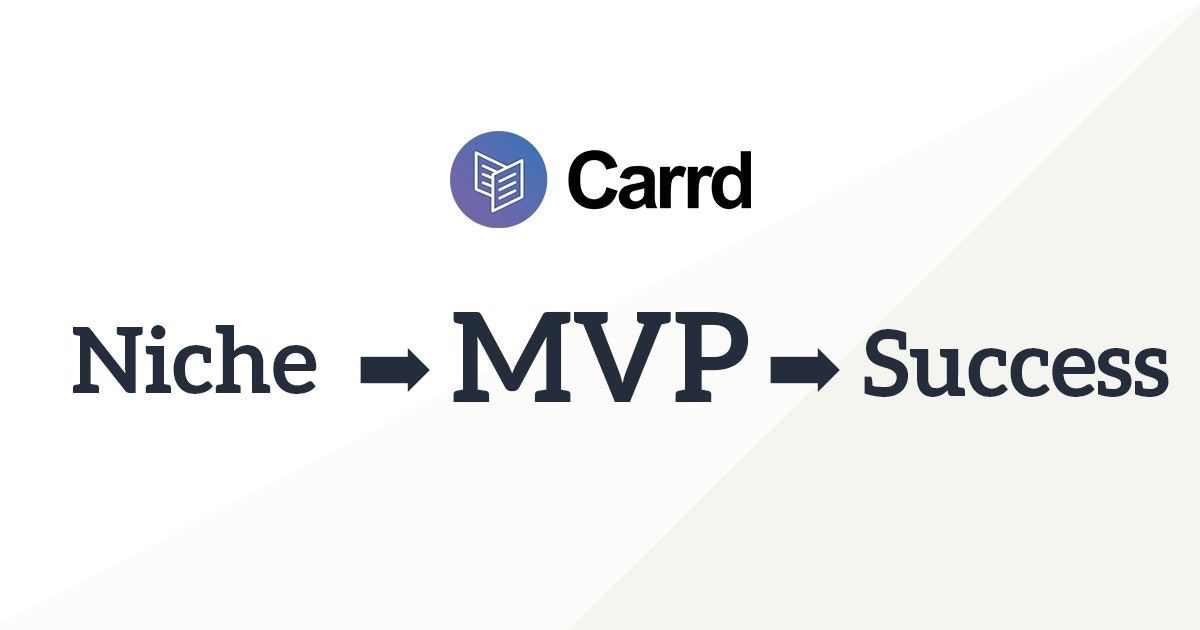 featured image - Building Around A Niche: The Story Behing Carrd's MVP and Success