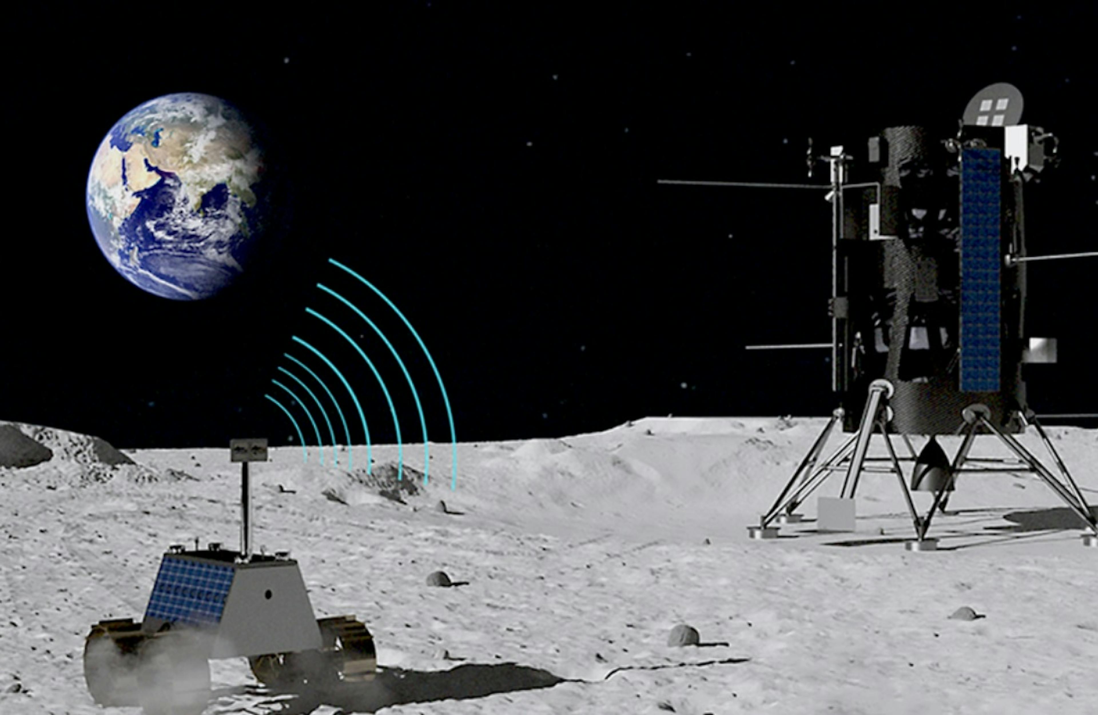 Image: Nokia’s rover talks to the base station via LTE| Nokia Bell Labs