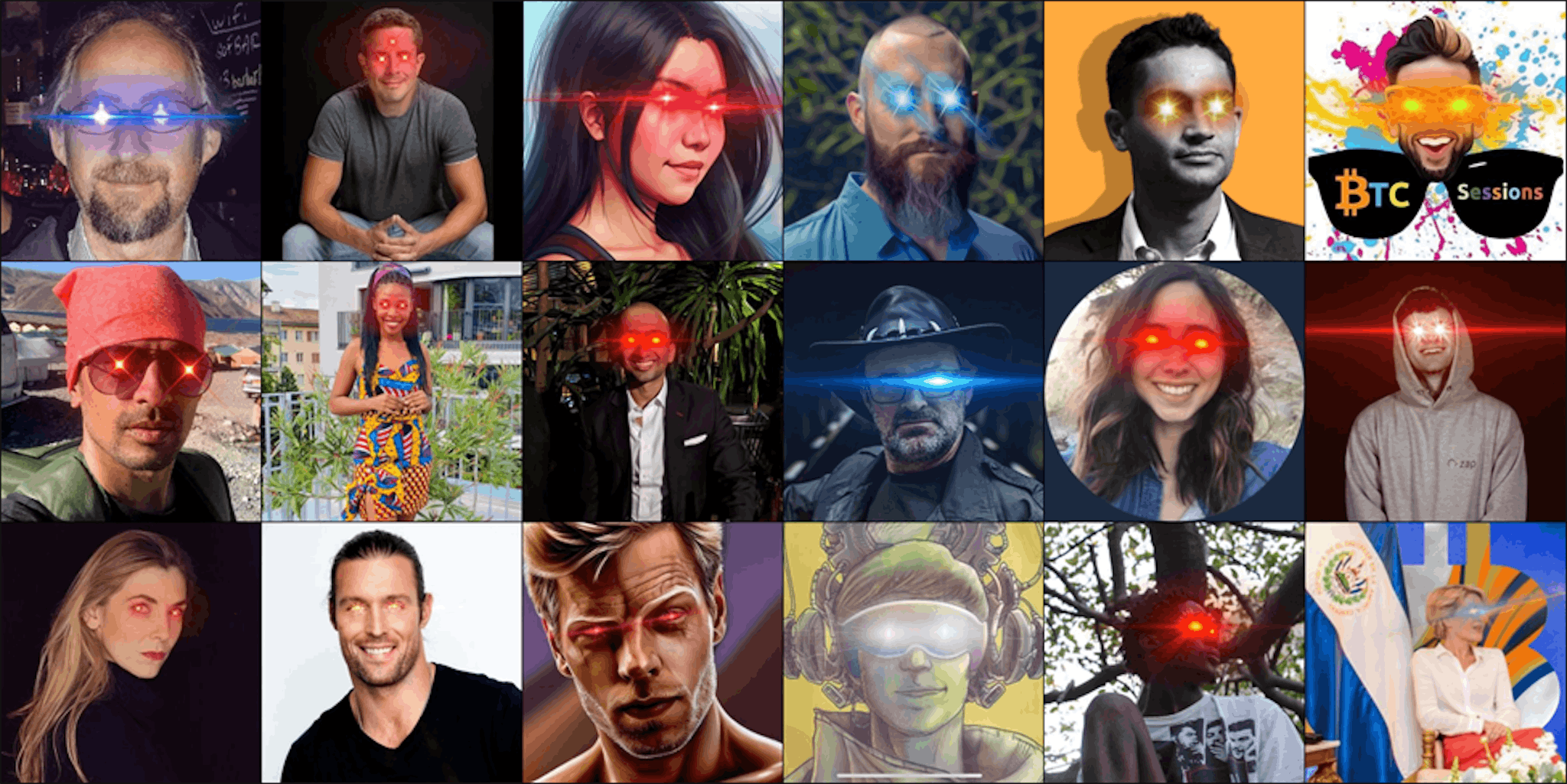 Many Bitcoiners continue to carry laser eyes in their profile pictures