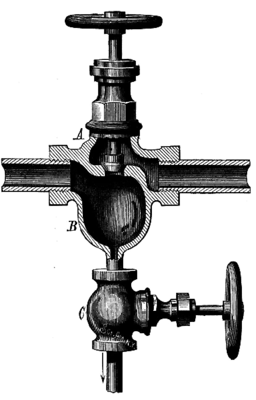 SAUNDERS' STEAM VALVE.