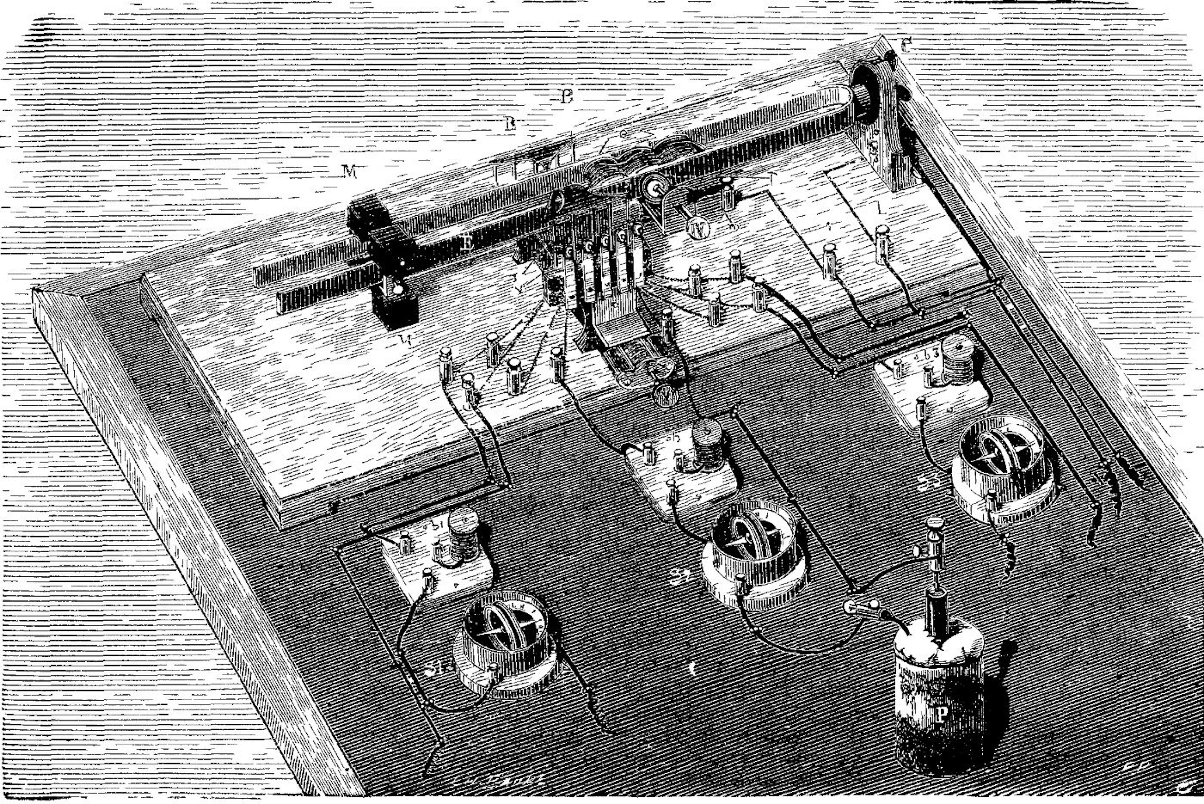FIG. 3.—ARRANGEMENT FOR TESTING ELECTRIC PILES.