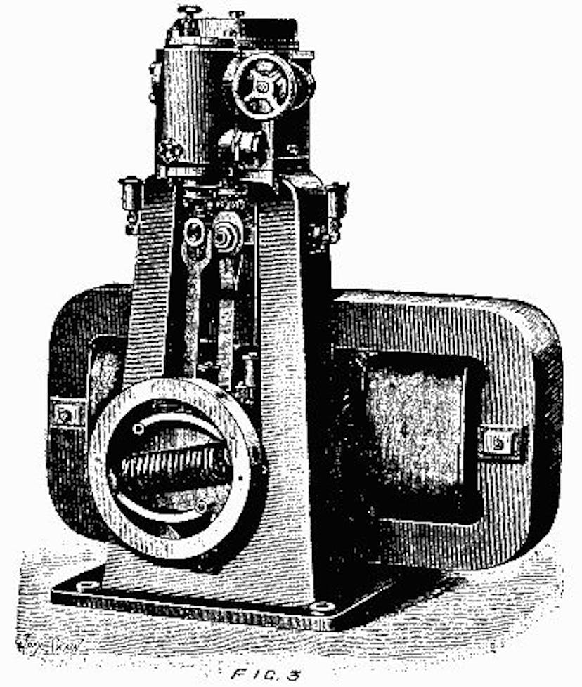 FIG. 3 ENGINE AND DYNAMO FOR STEAMSHIPS.