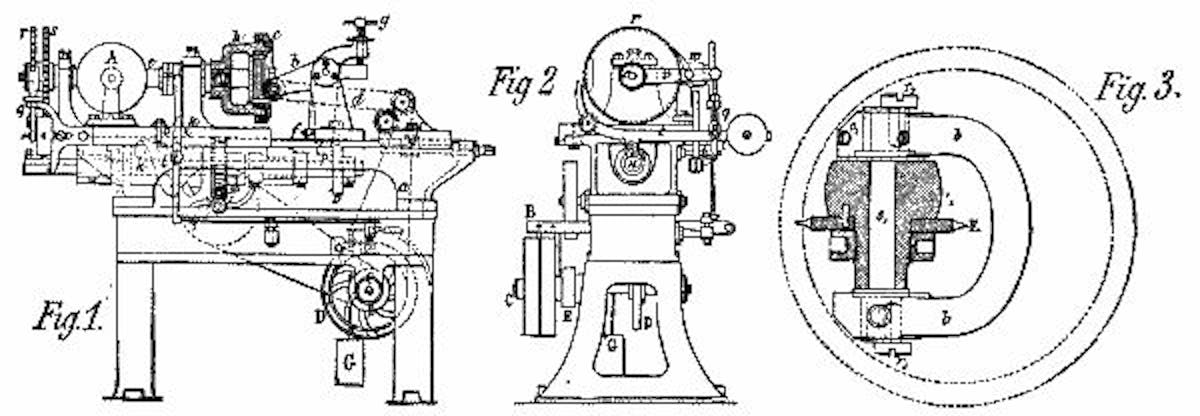 MACHINE FOR CUTTING ANNULAR WHEELS.