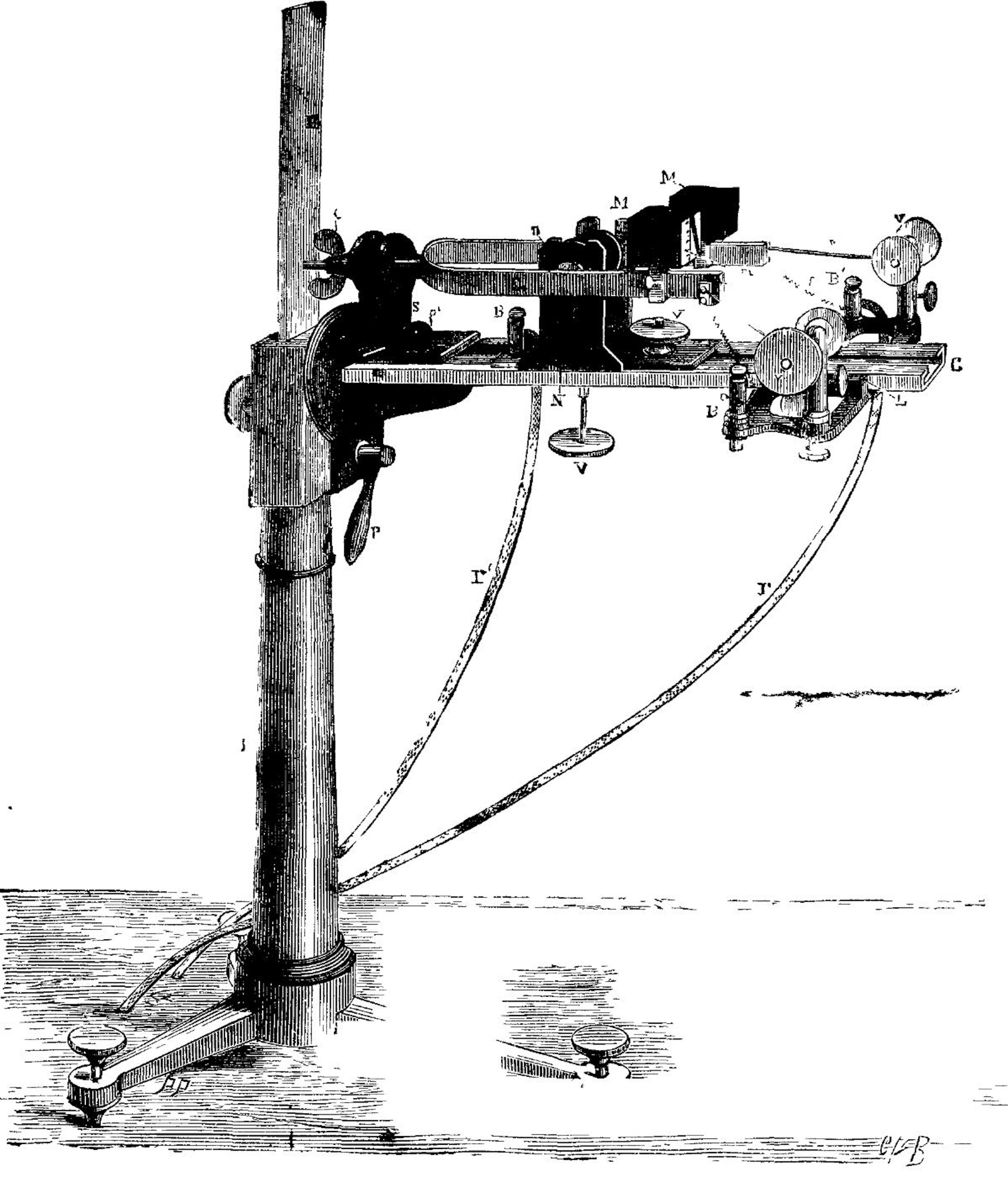 FIG. 4.—VERY RAPID ELECTRIC TUNING FORK.