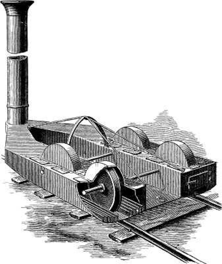 APPARATUS FOR REMOVING ICE FROM RAILROADS.
