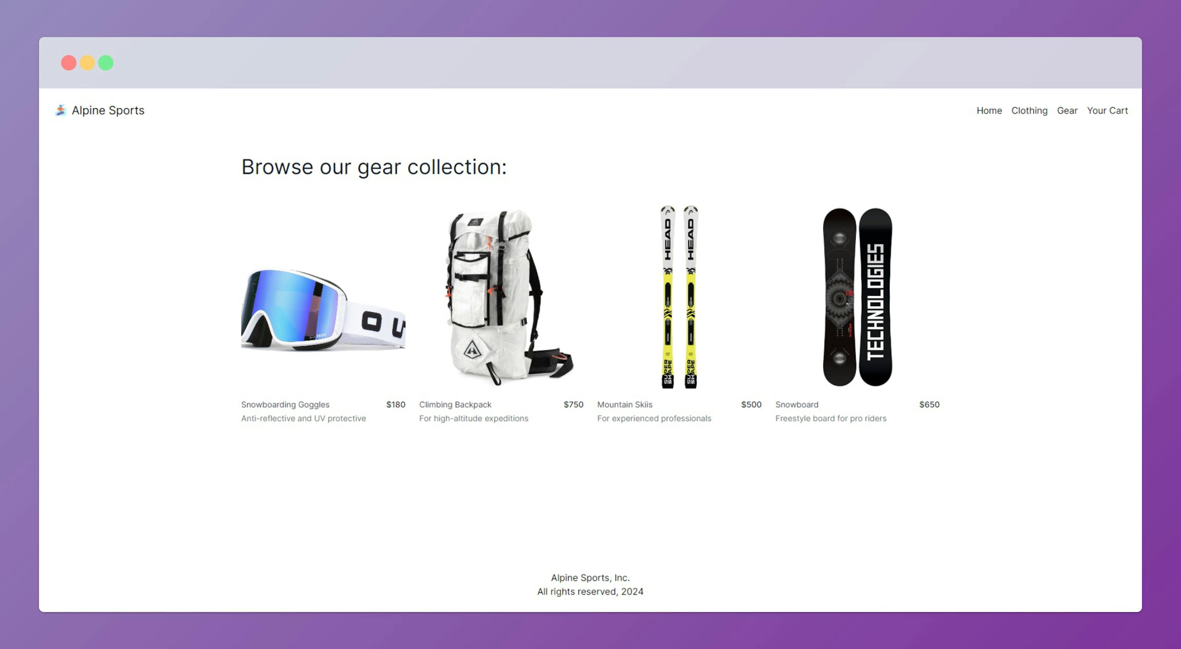 E-commerce store products page #2