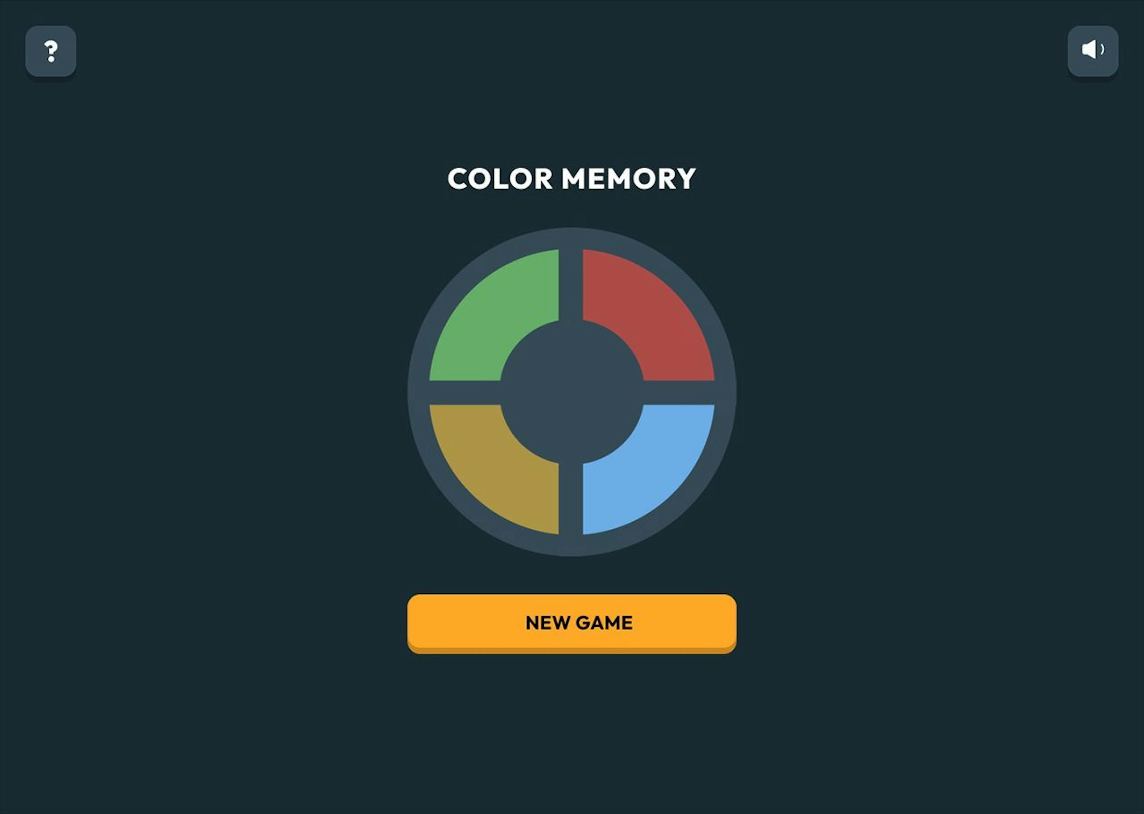 Color memory game