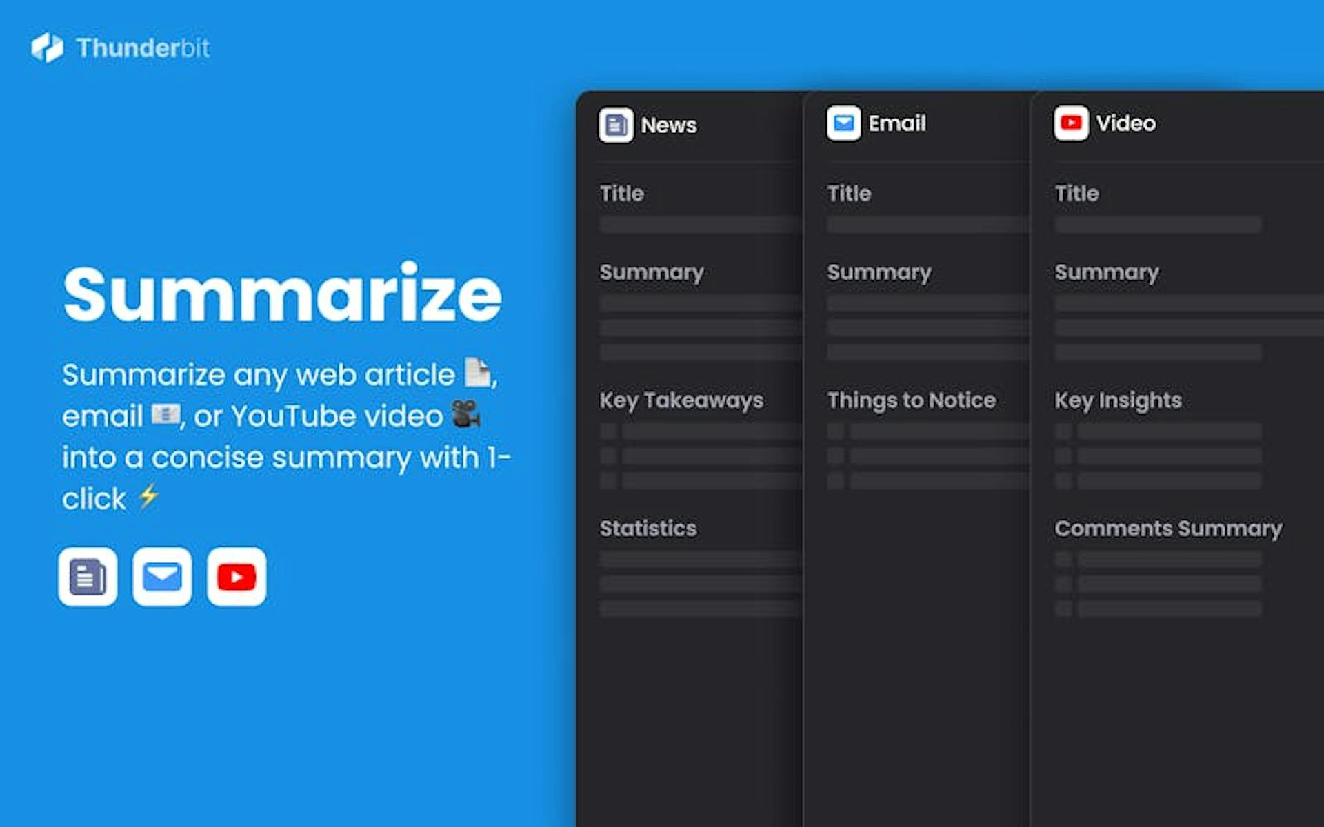 Thunderbit AI Summarizer