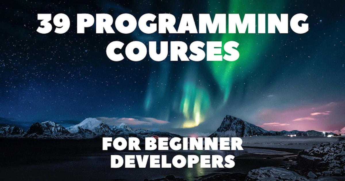 featured image - 如果您正在学习如何编码，请查看这 39 门编程课程👨‍💻👩‍💻