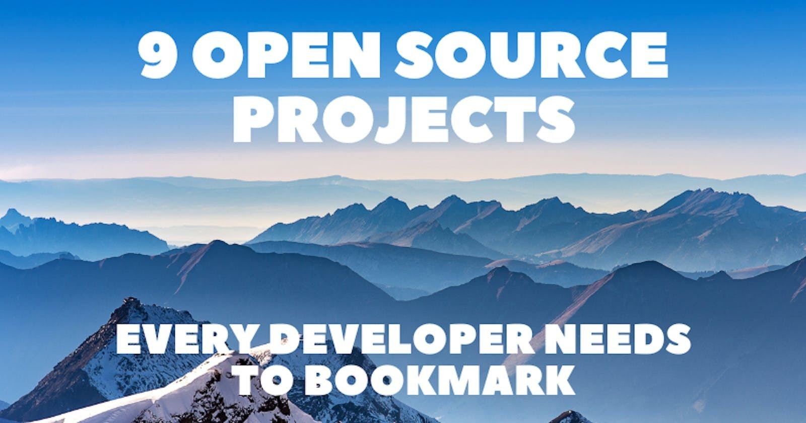 9 Open Source Projects Every Developer Needs to Bookmark for Their Workflow