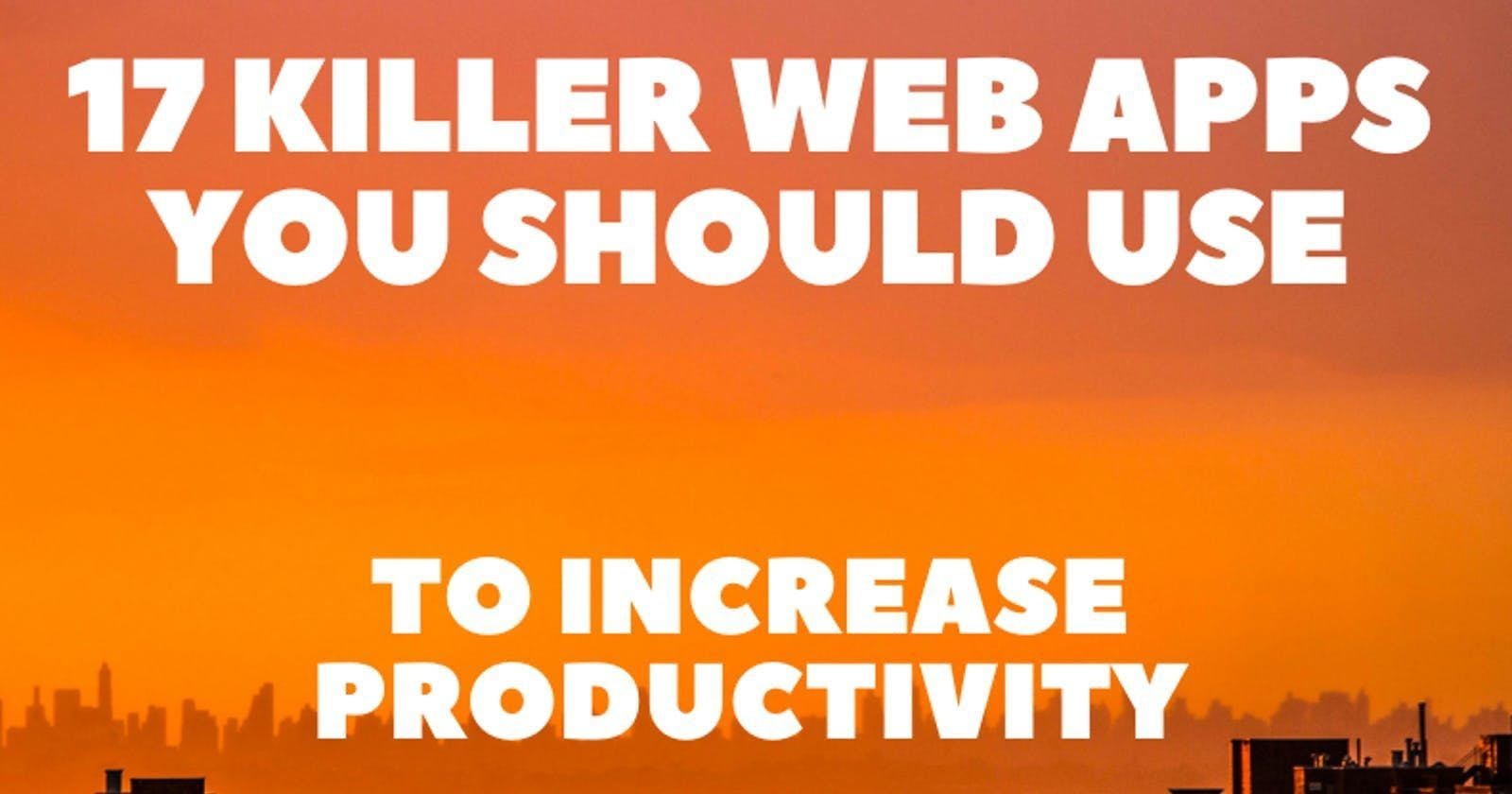 /17-killer-web-apps-to-increase-productivity feature image