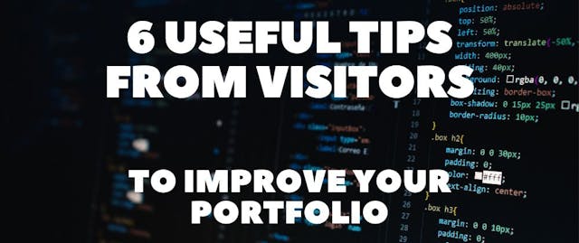 /real-feedback-on-my-portfolio-that-may-help-you-improve-yours feature image