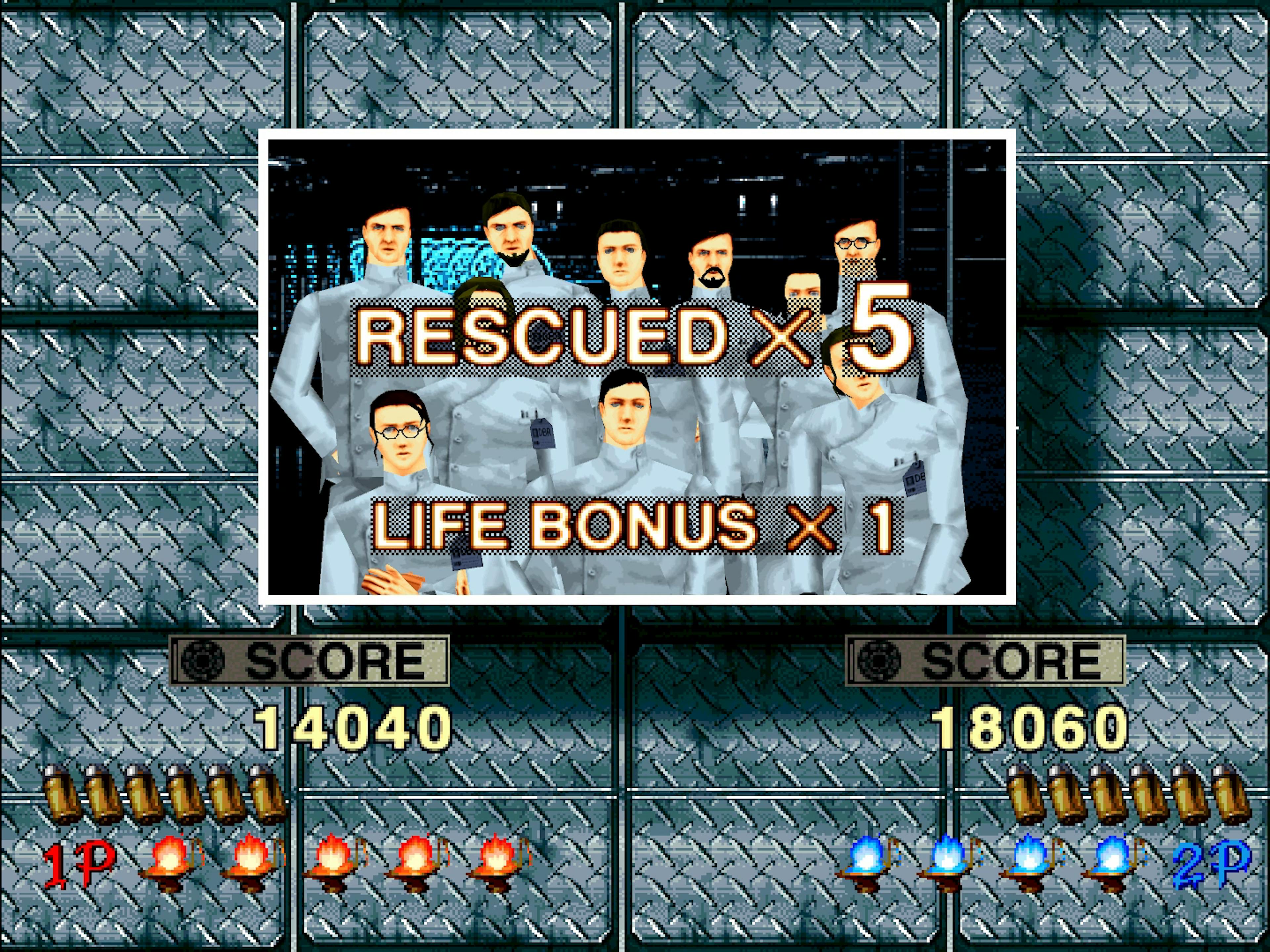 Everyone's been rescued and I get an extra life per player for my efforts - but is it enough to save Sophie?