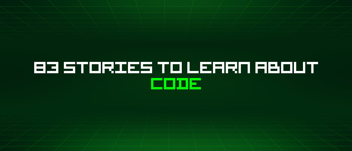 83 истории о коде для изучения