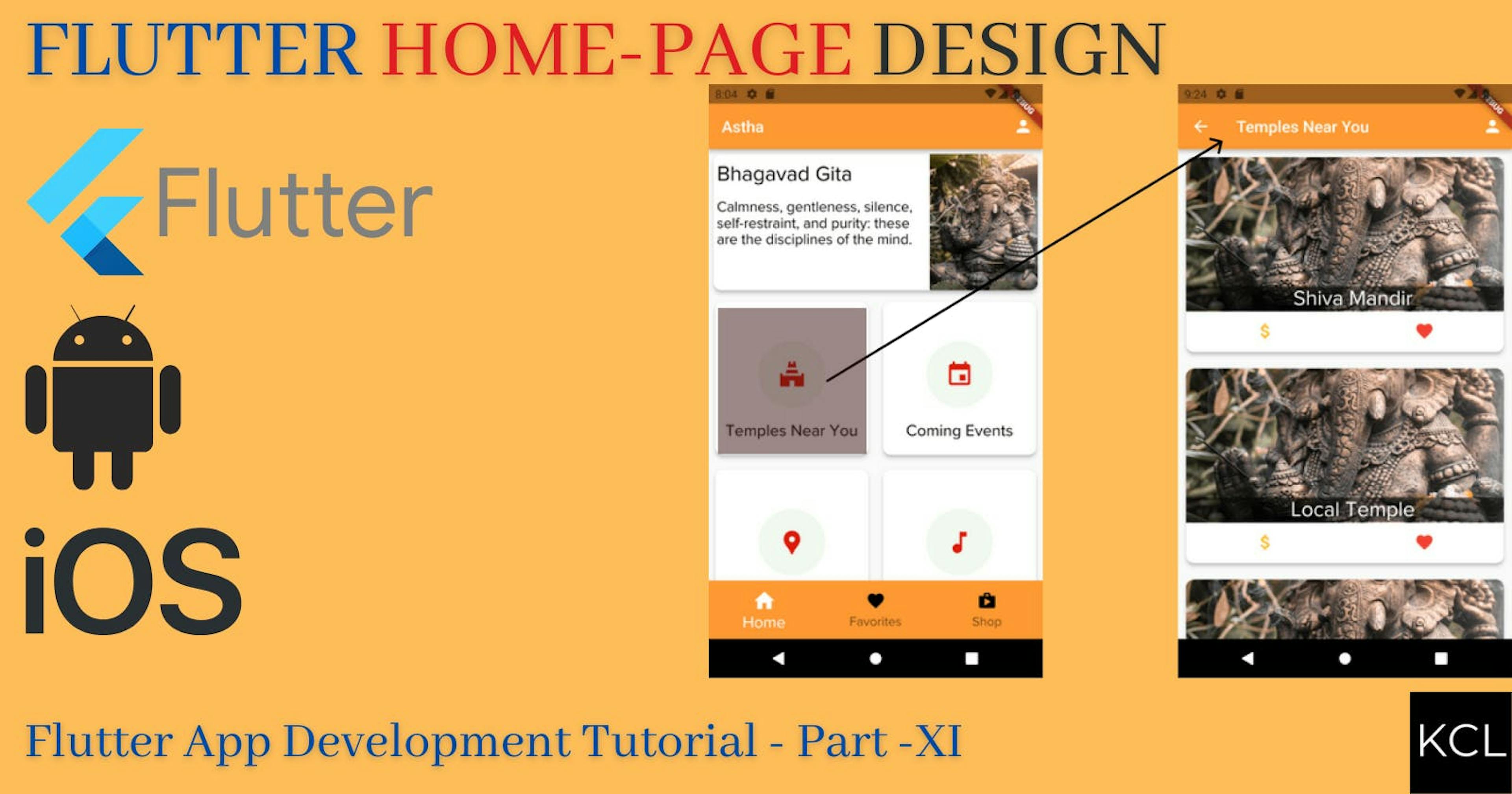 Flutter Page Design