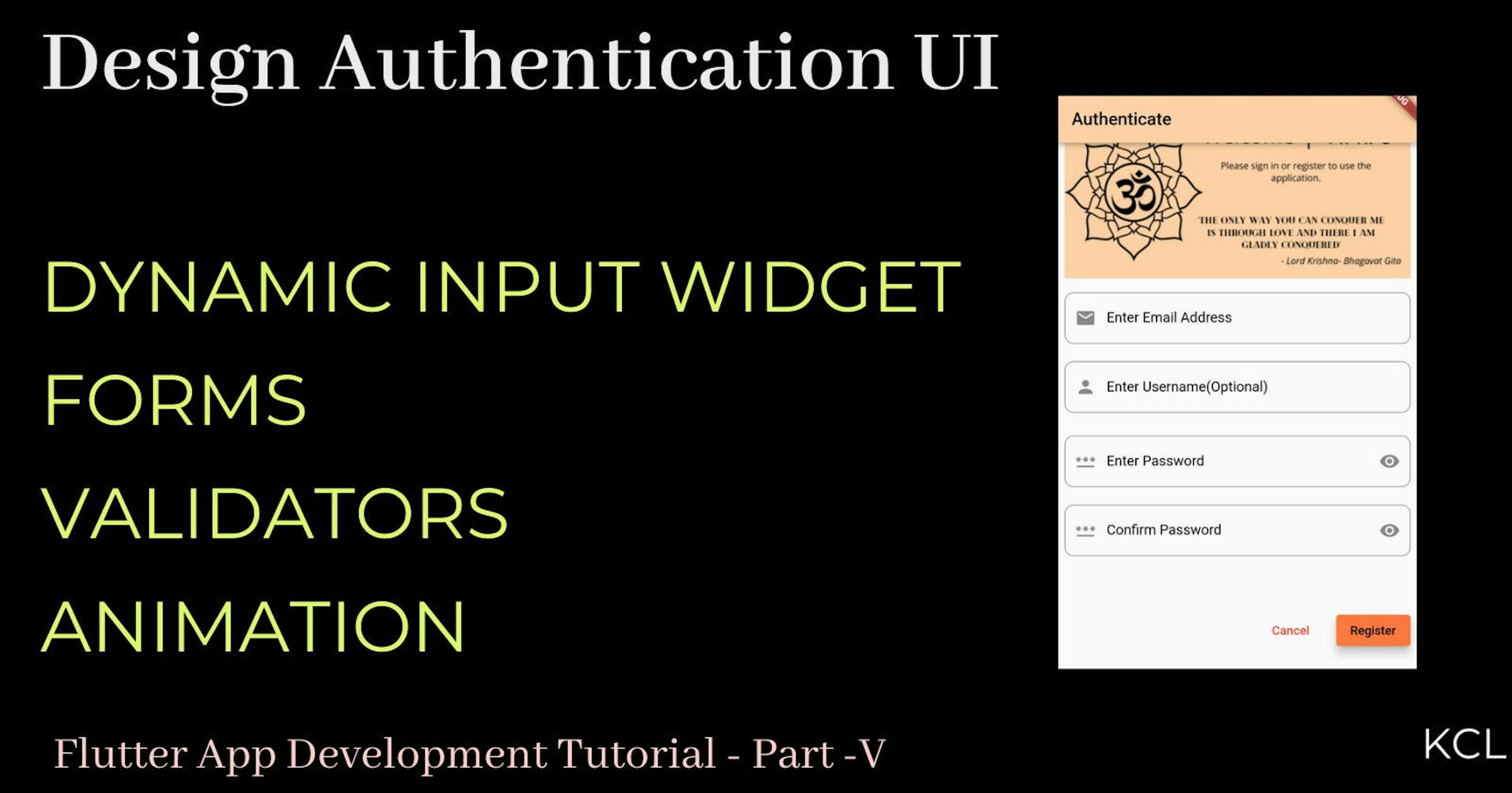 Create AUTH UI