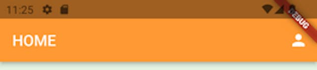 Custom App Bar Screenshot