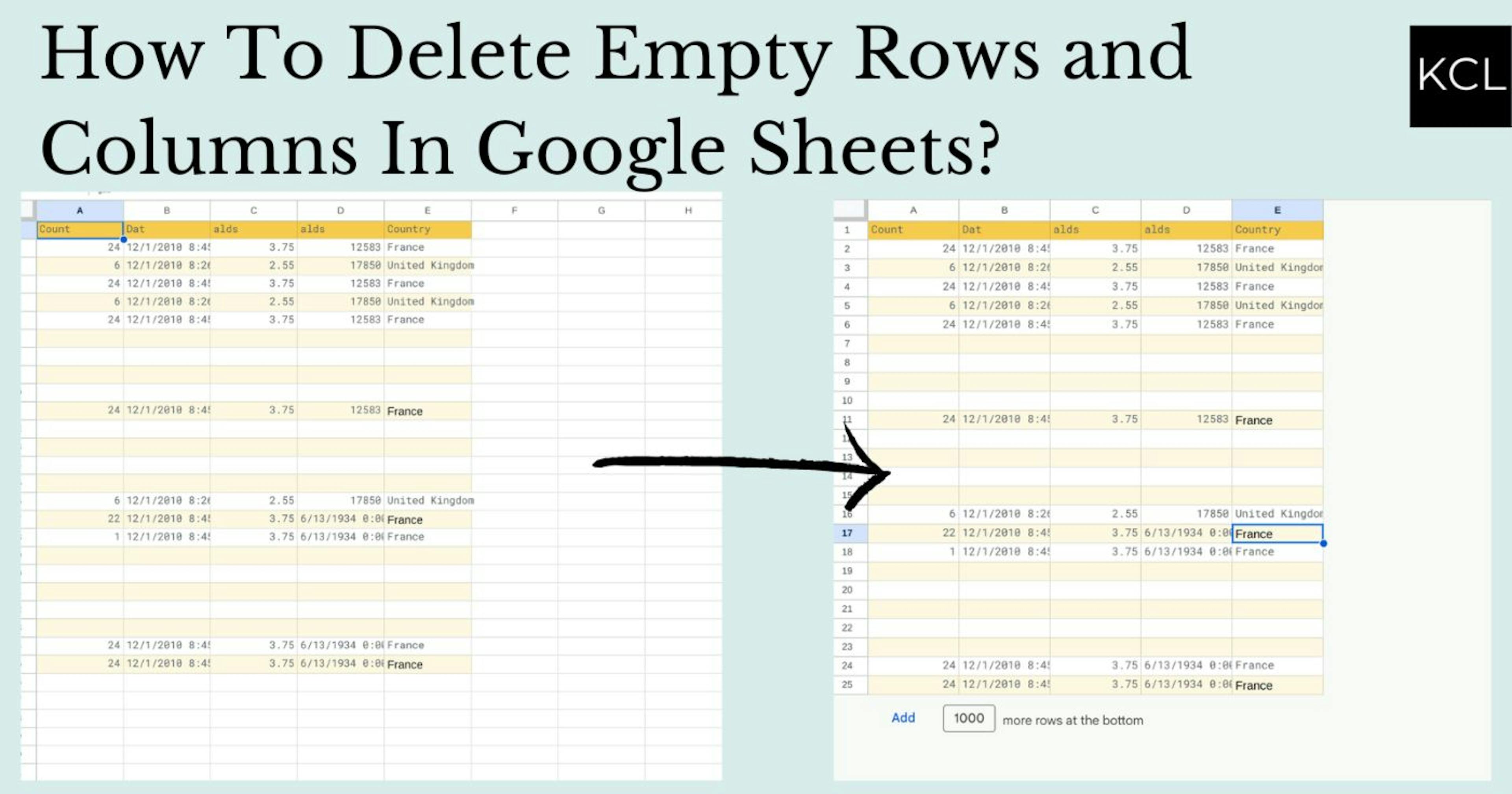 featured image - How to Delete Empty Rows and Columns in Google Sheets