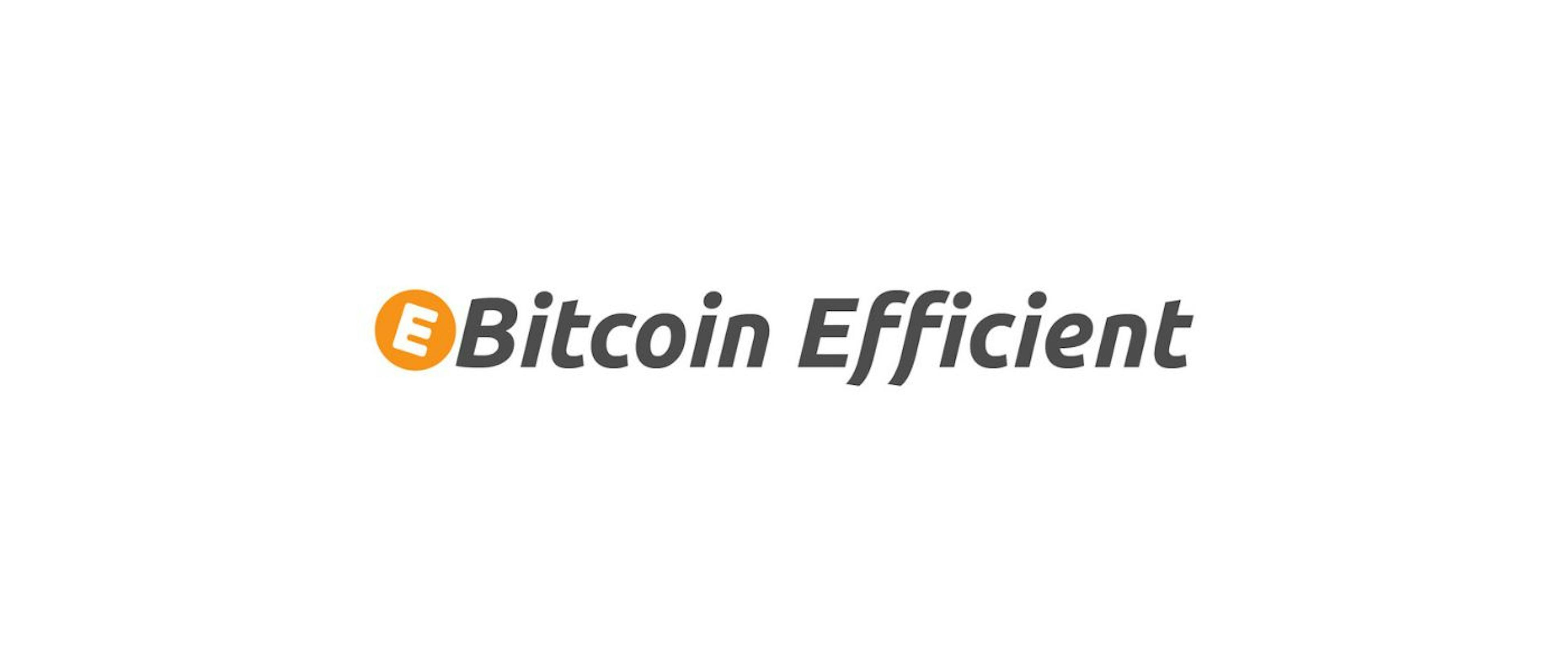 featured image - Bitcoin Efficient: Introduction to the Concept