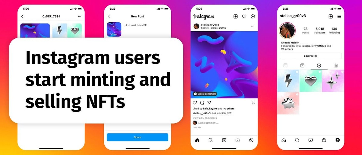 featured image - Instagram Users Start Minting and Selling NFTS