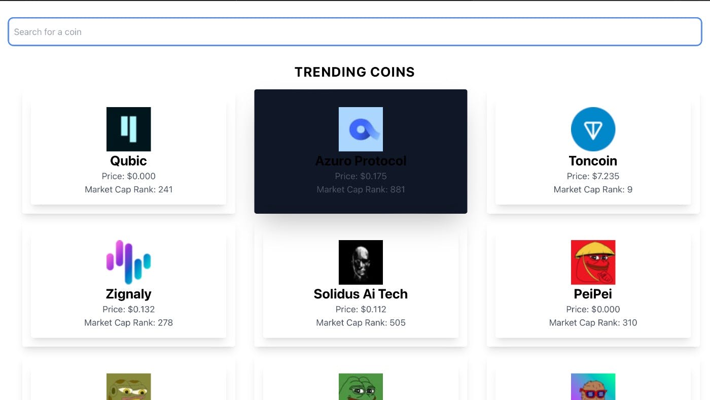 Build a Real-Time Crypto Tracker with CoinGecko API and React.js |  HackerNoon