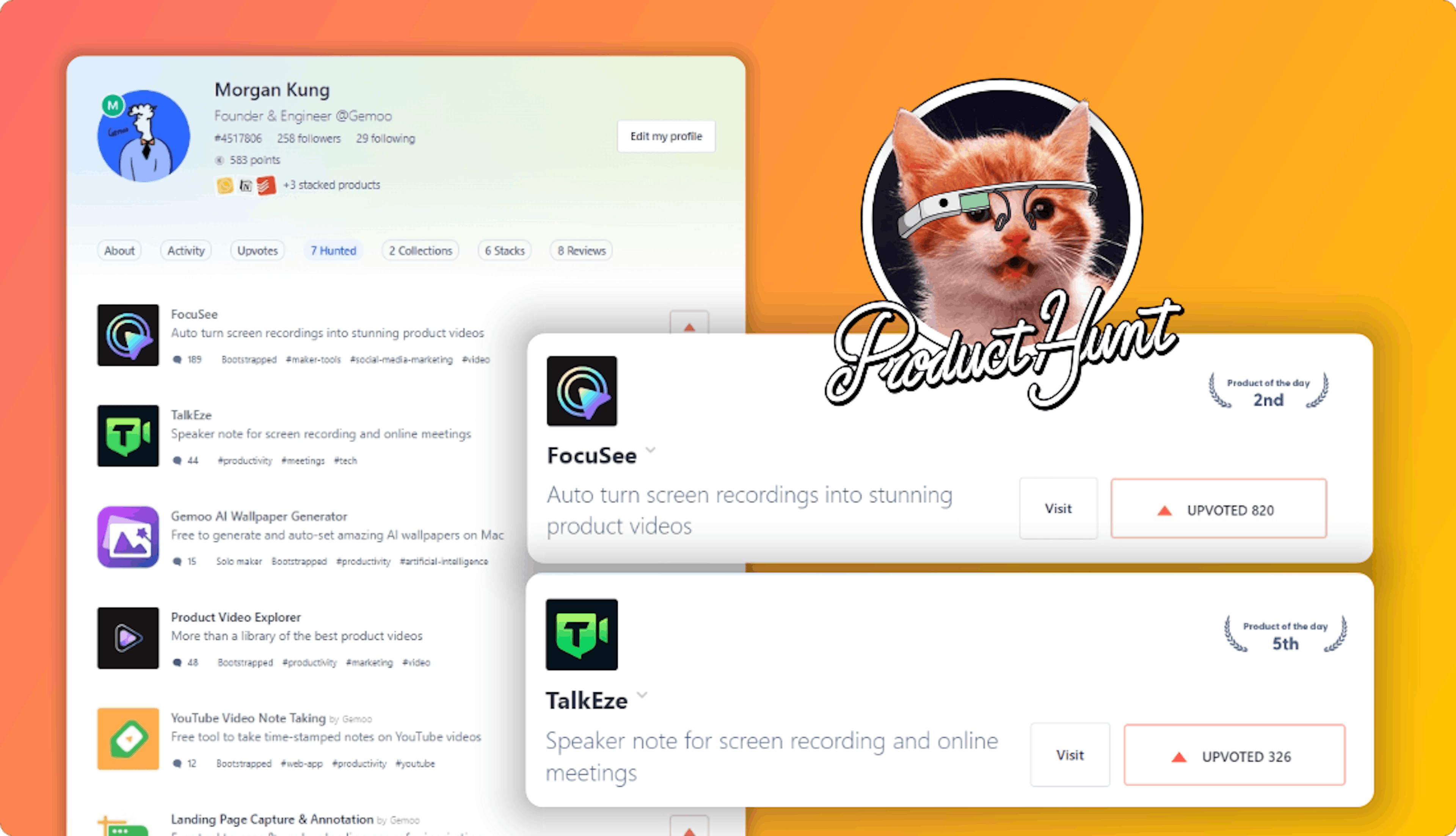 My Product Hunt Launches