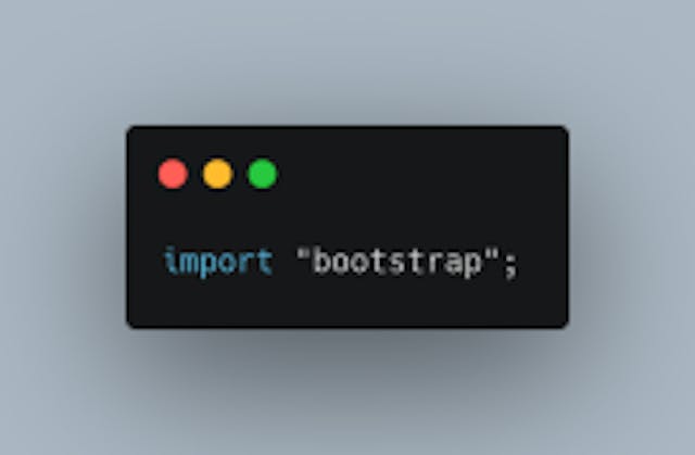 import "bootstrap";