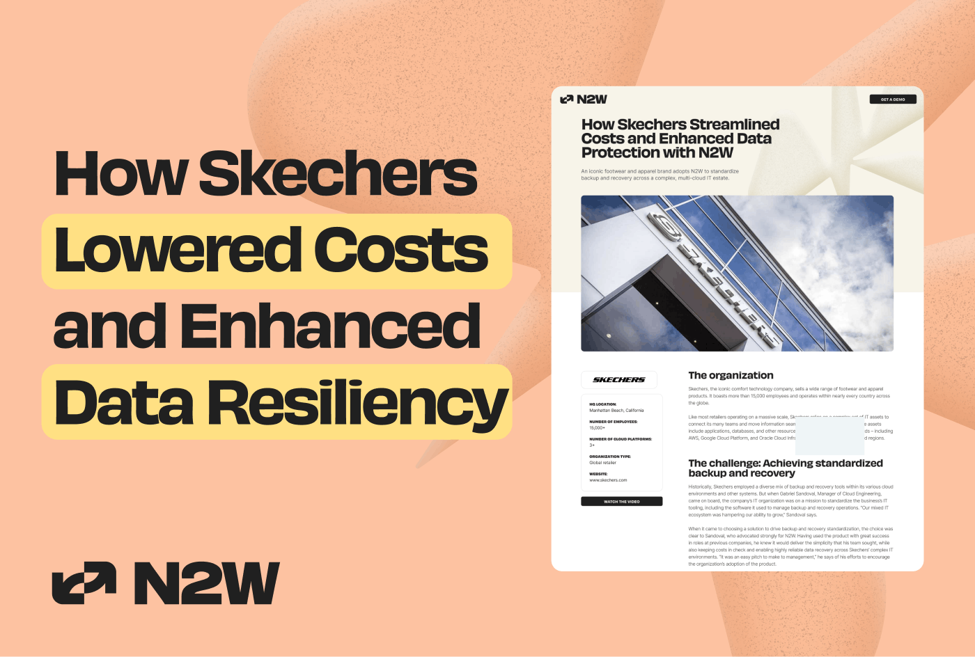 featured image - Ako spoločnosť Skechers zjednodušila náklady a zlepšila ochranu údajov AWS pomocou N2W