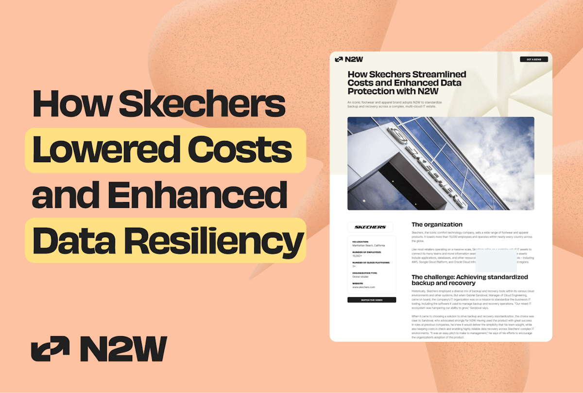 featured image - Skechersが N2W でコストをスリームライン化し、AWS データ保護を強化した方法