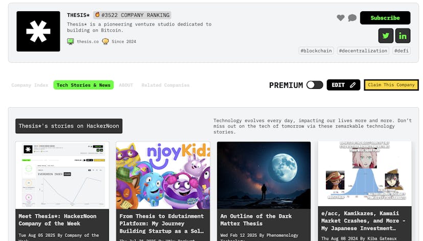 /meet-thesis-hackernoon-company-of-the-week feature image