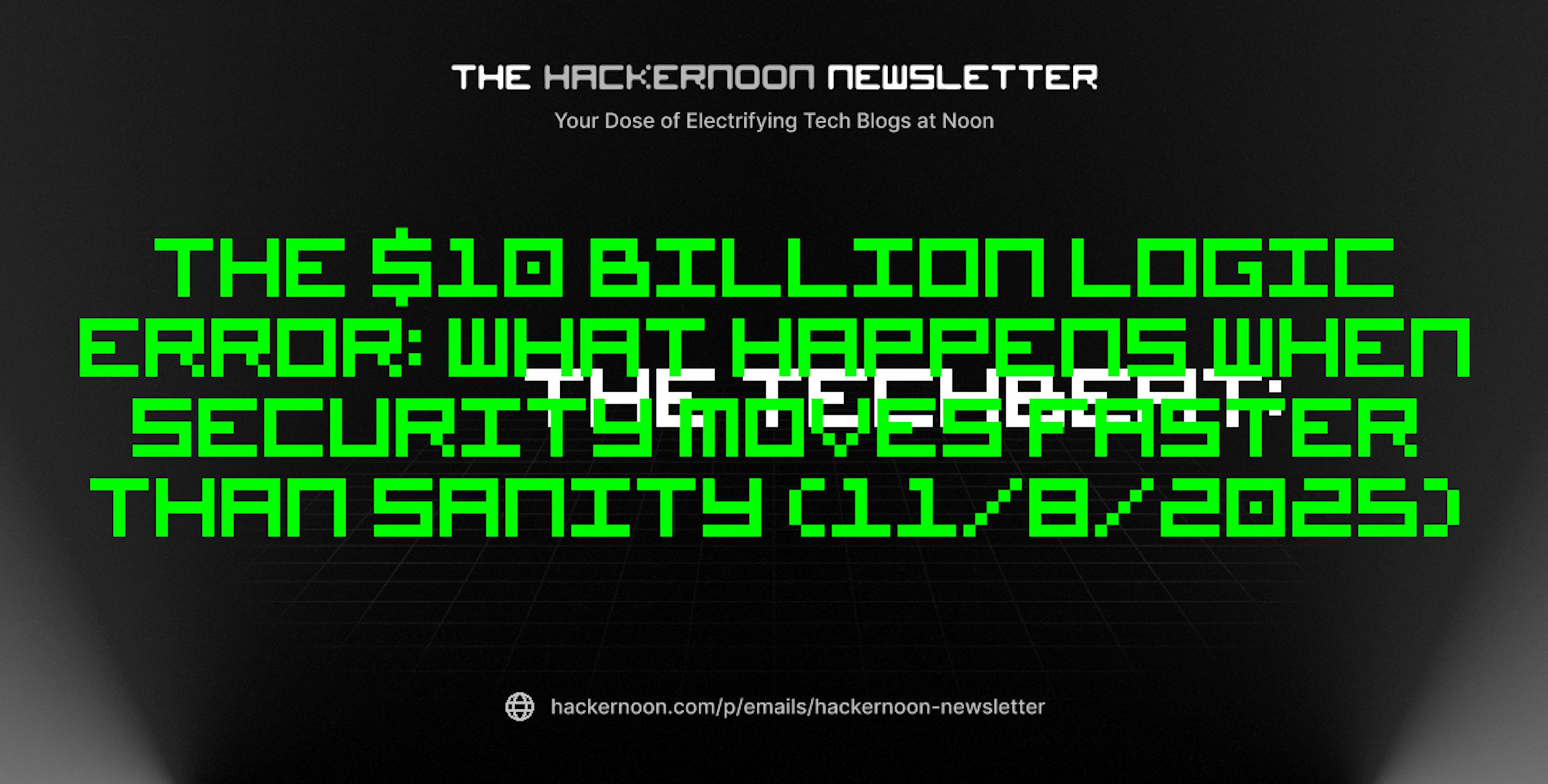 featured image - The TechBeat: The $10 Billion Logic Error: What Happens When Security Moves Faster Than Sanity (11/8/2025)