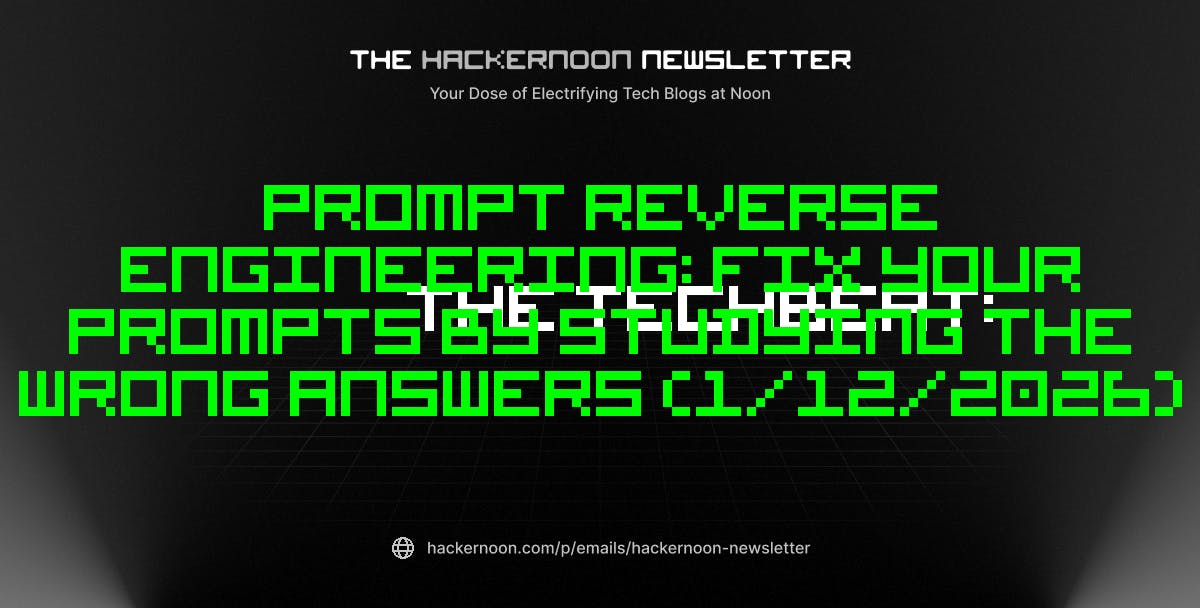featured image - The TechBeat: Prompt Reverse Engineering: Fix Your Prompts by Studying the Wrong Answers (1/12/2026)