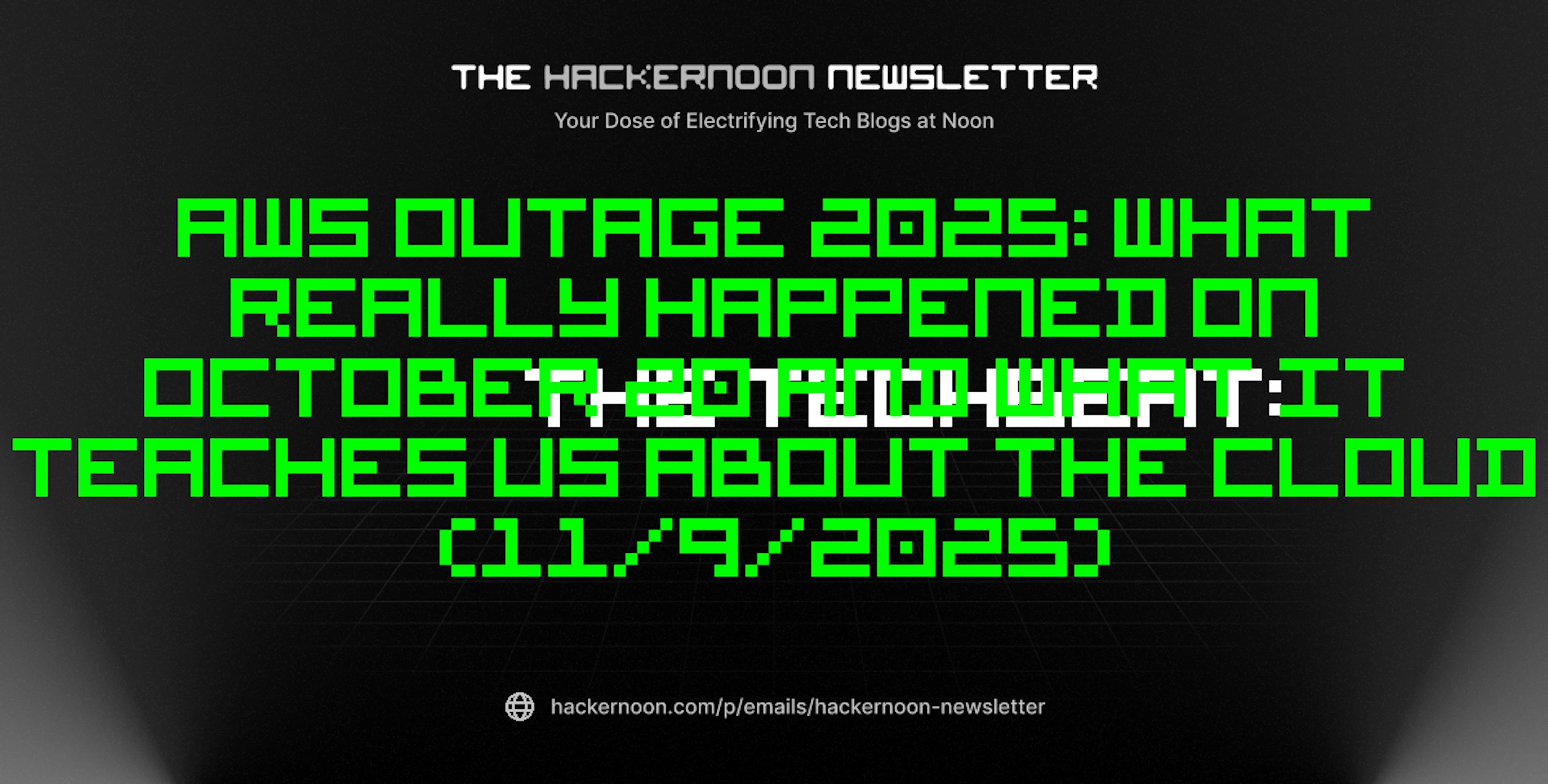 featured image - The TechBeat: AWS Outage 2025: What Really Happened on October 20 and What It Teaches Us About the Cloud (11/9/2025)
